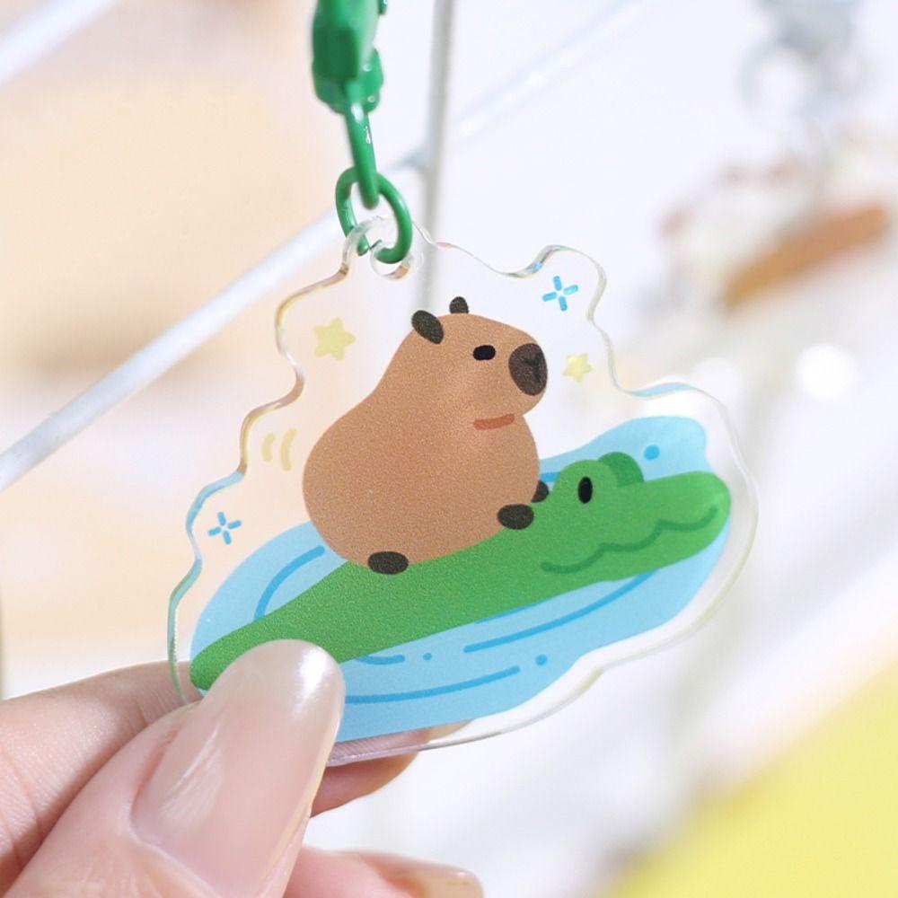 Móc Khóa acrylic Hình Động Vật Dễ Thương