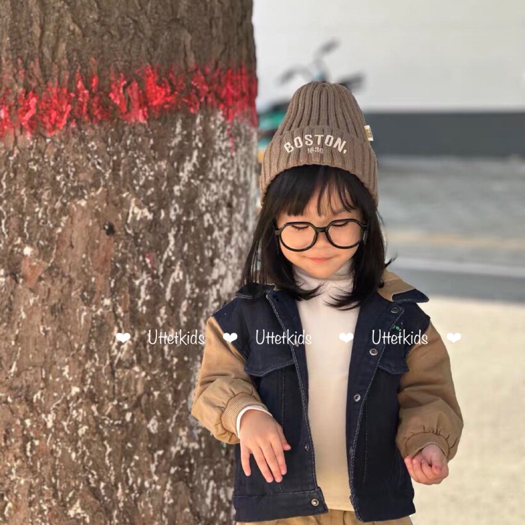 MŨ LEN PHONG CÁCH HÀN QUỐC DÀNH CHO BÉ GÁI VÀ BÉ TRAI VÀNH 49-52CM