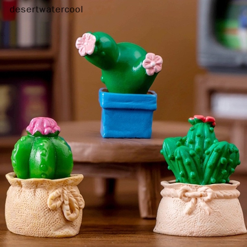 1 Đồ trang trí Cây Xương Rồng / Thỏ Mini Trang Trí Nhà Búp Bê