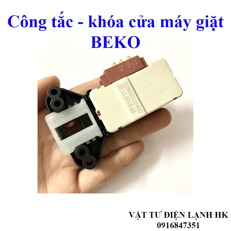 Công tắc khoá cửa máy giặt Beko - công tắc cửa máy giặt Beco - khoá máy giặt beko hàng Xịn