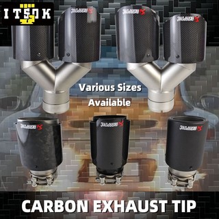 Đầu Ống Pô Xe Hơi Thẳng / Cong Bằng Sợi carbon Nhám Phản Quang akrapovic