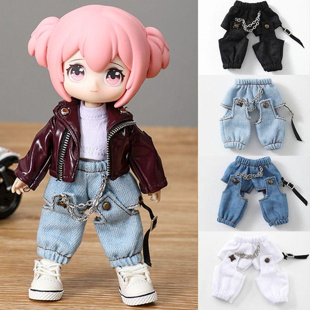 Uumir Quần Dài denim Có Túi Với 6 Màu Chất Lượng Cao Cho Búp Bê 1 / 11 ob11 / 1 / 12