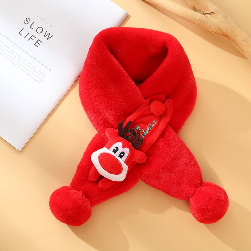 Khăn Choàng Lông Thỏ Giữ Ấm Mùa Đông Kiểu Hoạt Hình Hàn Quốc Dễ Thương Cho Bé