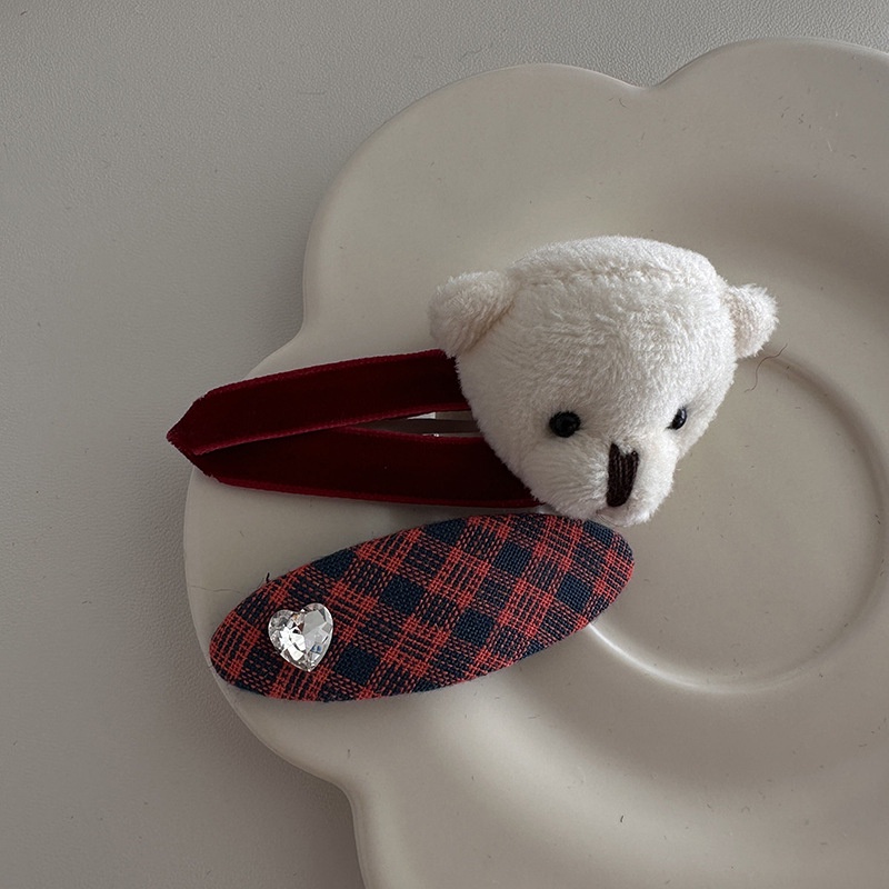 Kẹp Tóc Nơ Màu Đỏ Mừng Năm Mới Đáng Yêu