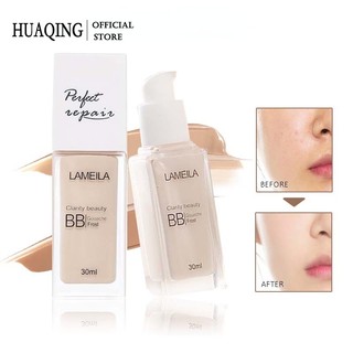 Kem nền HUAQING che khuyết điểm dạng lỏng lâu trôi dưỡng ẩm kiềm dầu