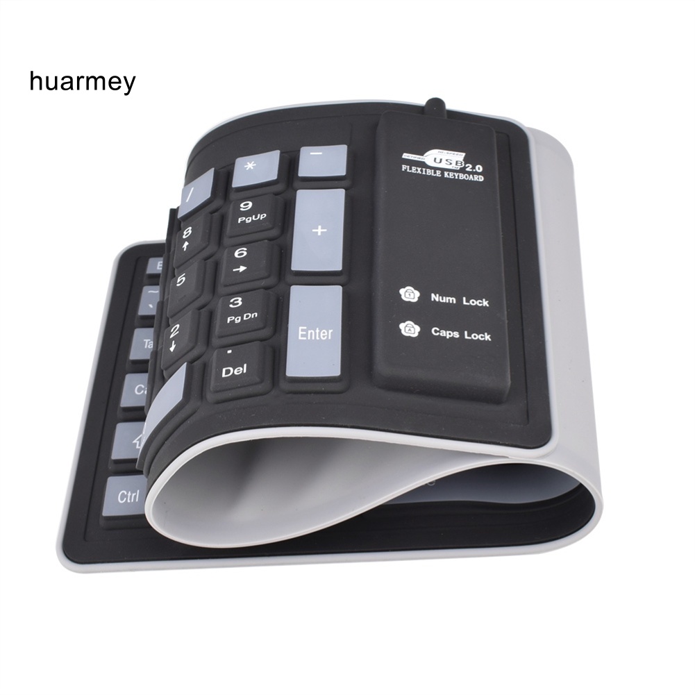 Bàn Phím silicone Mềm Chống Bụi 103 Phím Có Thể Gấp Gọn Cho laptop / Máy Tính