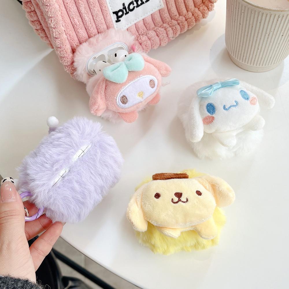 Sanrio Vỏ Bảo Vệ Hộp Sạc Tai Nghe bluetooth Không Dây airpods 1 2 pro2 2022 gen3 Bằng tpu Hình Búp Bê 3d