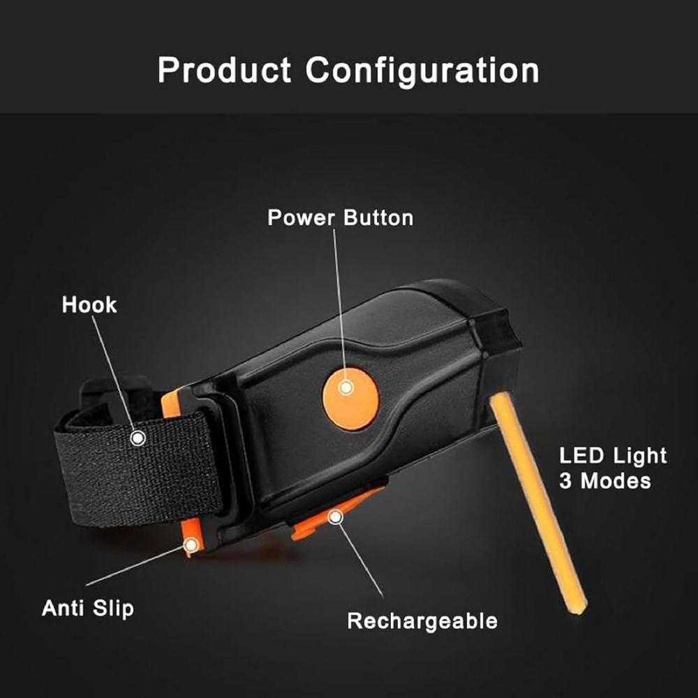 Đèn led Gắn Đuôi Xe Đạp Bằng Nhựa Siêu Sáng Kèm Sạc usb Tiện Dụng