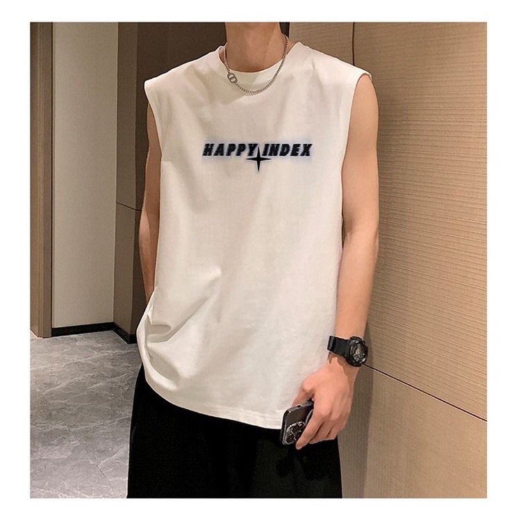 Áo Thun Ba Lỗ In Chữ Thời Trang Nam Tính