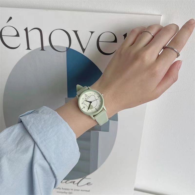 Đồng Hồ Đeo Tay Kiểu Nhật Bản Thiết Kế Đơn Giản Dễ Thương Cho Bé