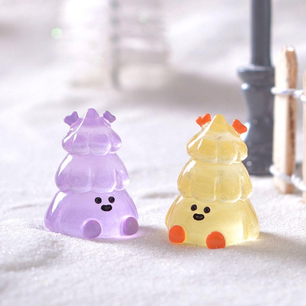 Dingyifeng Đồ trang trí Cây Thông Giáng Sinh Phát Sáng Trang Trí Phong Cảnh diy