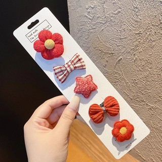 Set 5 Kẹp Tóc Nơ Dễ Thương Cho Bé Gái