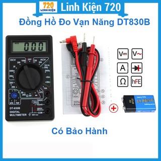 Đồng hồ đo điện tử vạn năng DT830B Digital Multimeter, đồng hồ đo điện đa năng, đo điện áp, ampe, diode... kèm pin