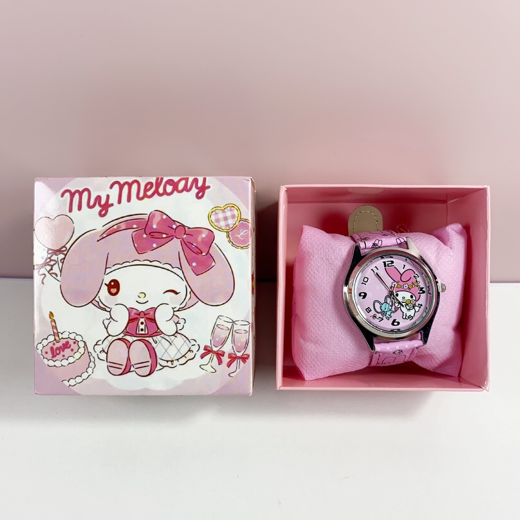 Sanrio Đồng Hồ Điện Tử Hình kuromi melody cinnamoroll Đáng Yêu Cho Bé
