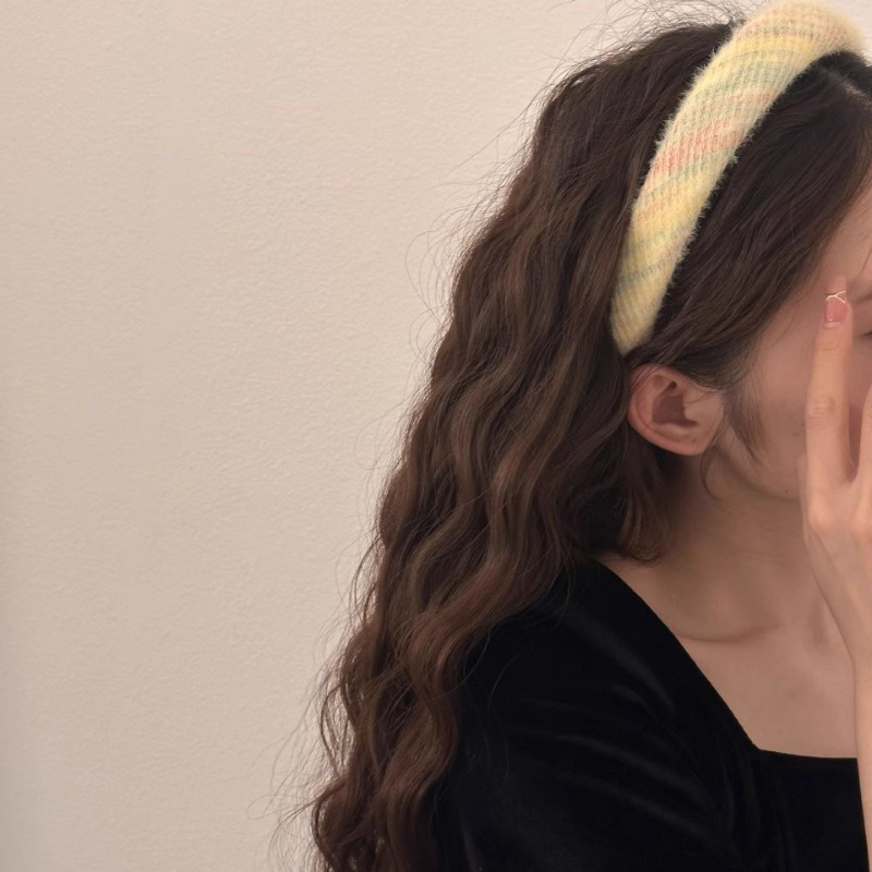 Mềm Băng Đô Vải Lông Nhiều Màu Thời Trang Mùa Đông Cho Nữ