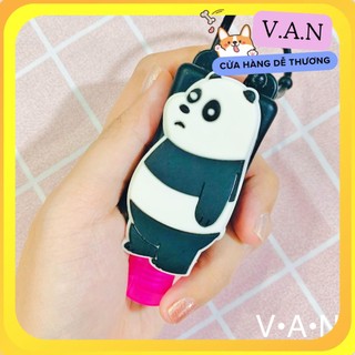TẶNG KÈM NƯỚC RỬA TAY - Túi Đựng Chai Nước Rửa Tay Mini Tiện Lợi Hình Nhân Vật Hoạt Hình PANDA