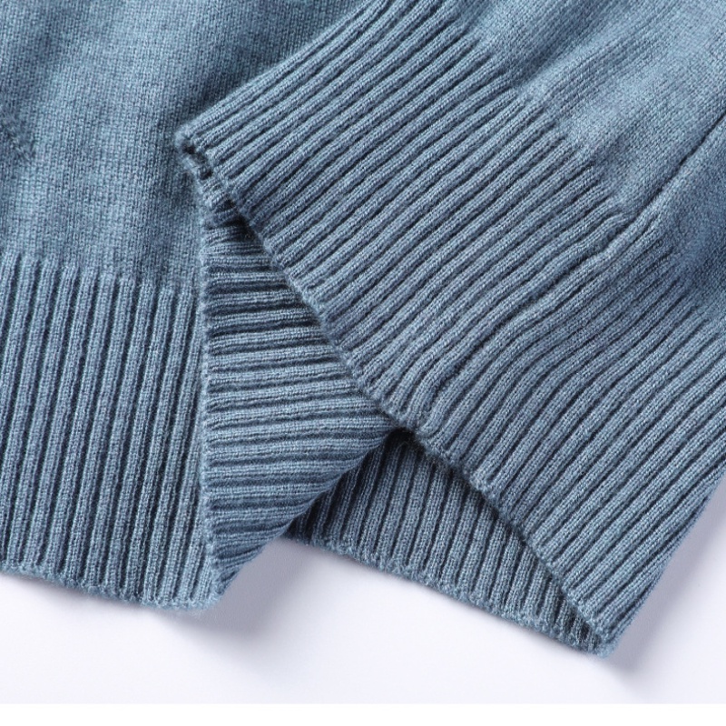 Áo sweater Dệt Kim Tay Dài Cổ Tròn Dáng Rộng Giữ Ấm Màu Sắc Đơn Giản Thời Trang Cho Nam