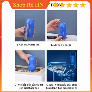 Lọ Thả Bồn Cầu Lợn Khử Mùi Tẩy Bồn Cầu Thế Hệ Mới Thả Toilet Diệt Khuẩn