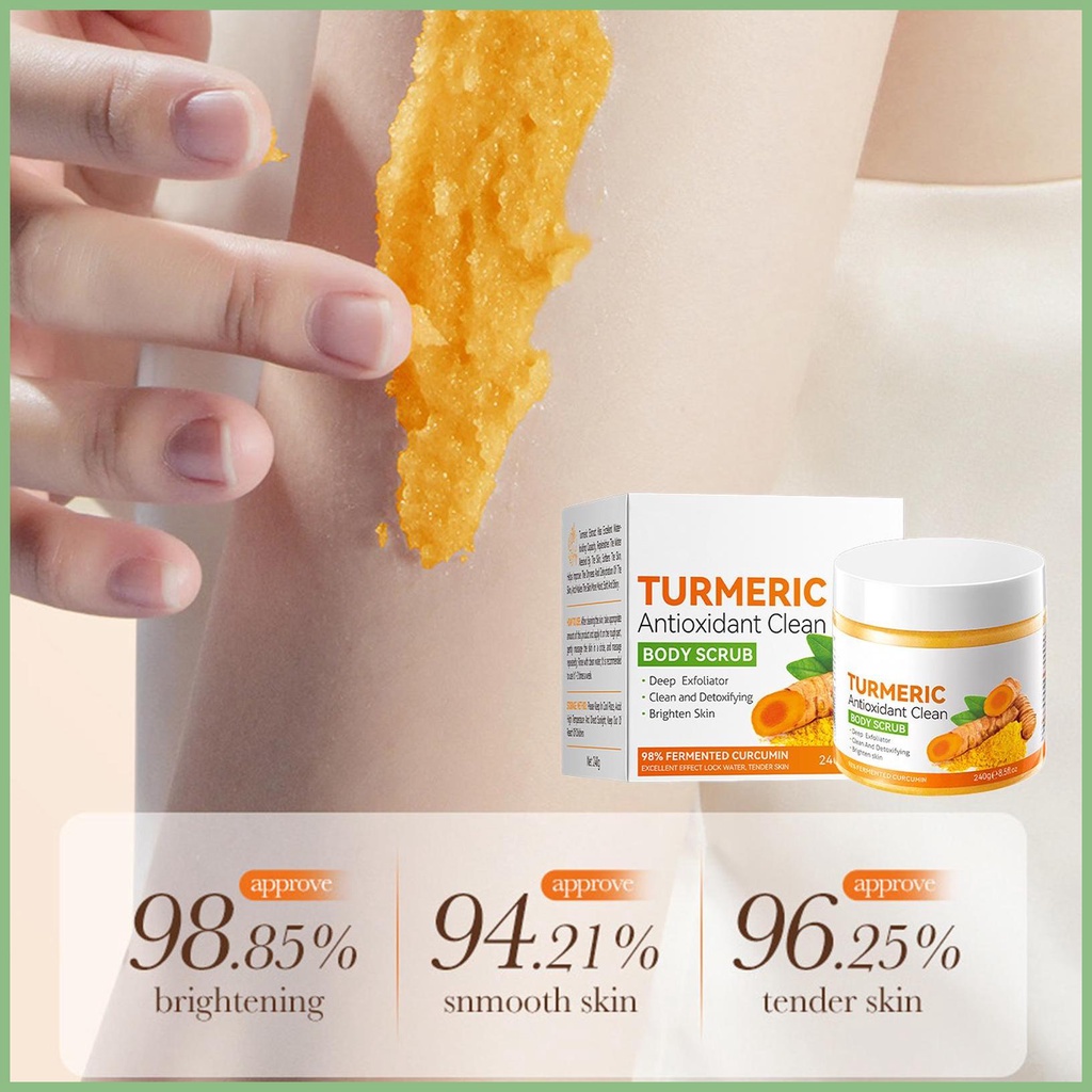 Turmeric sugar Tẩy Tế Bào Chết Làm Sáng Da Mặt Và Cơ Thể Dưỡng Ẩm Làm