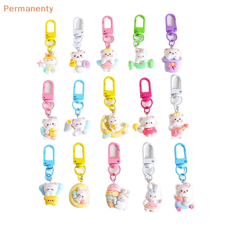 Móc Khóa mini Hình Thỏ / Gấu Dễ Thương Trang Trí Túi Xách / Móc Khóa Cho Nữ