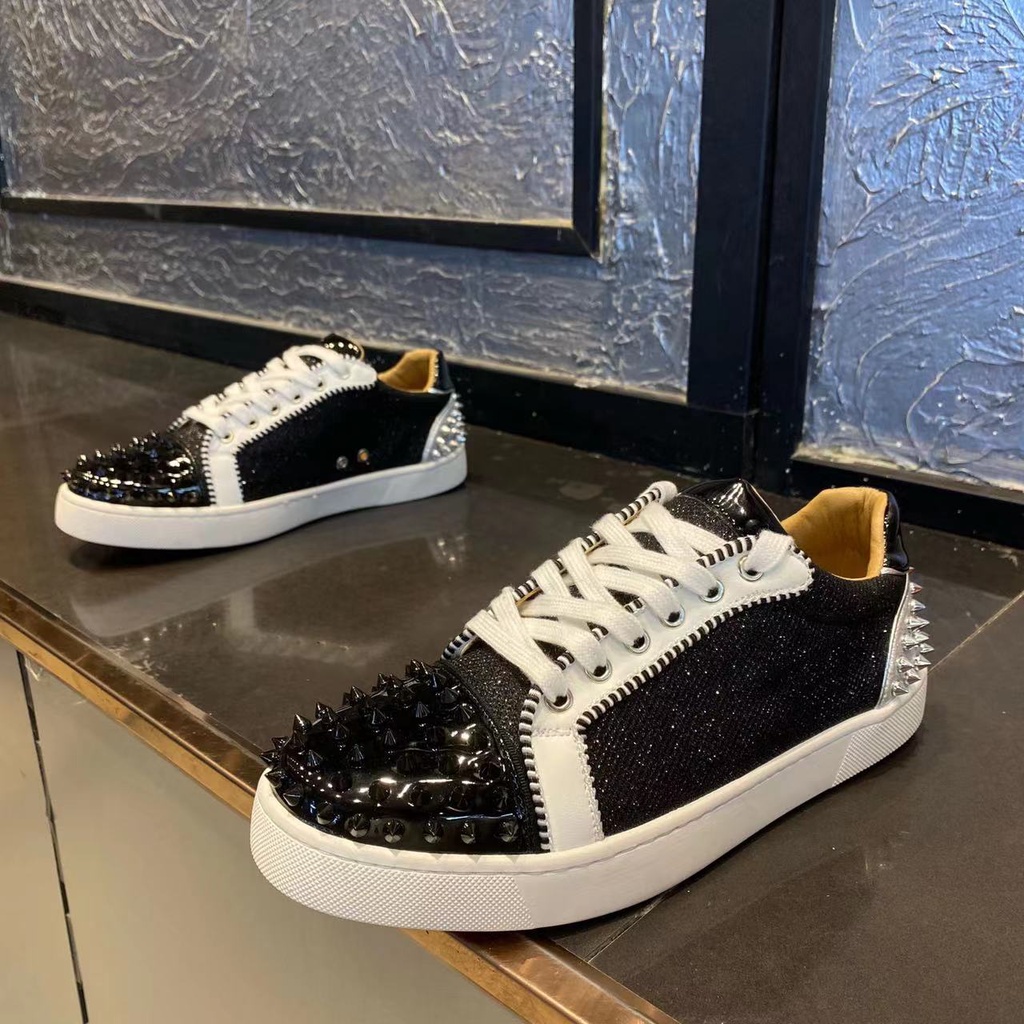 Giày Thể Thao Nam Cổ Thấp Gắn Đinh Tán Thời Trang Mùa Thu Phong Cách Mới 2023