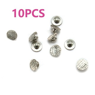 10 cái Nút ngôn ngữ bằng thép không gỉ Vật liệu nha khoa Lưới kim loại Khóa