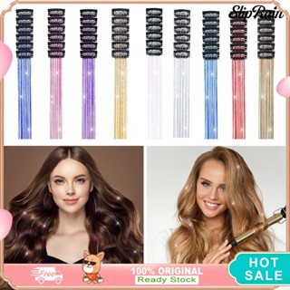 [cod]♥Set 6 Kẹp Tóc Sợi Kim Tuyến Nhiều Màu Chịu Nhiệt Độ Cao Dễ Lắp Đặt