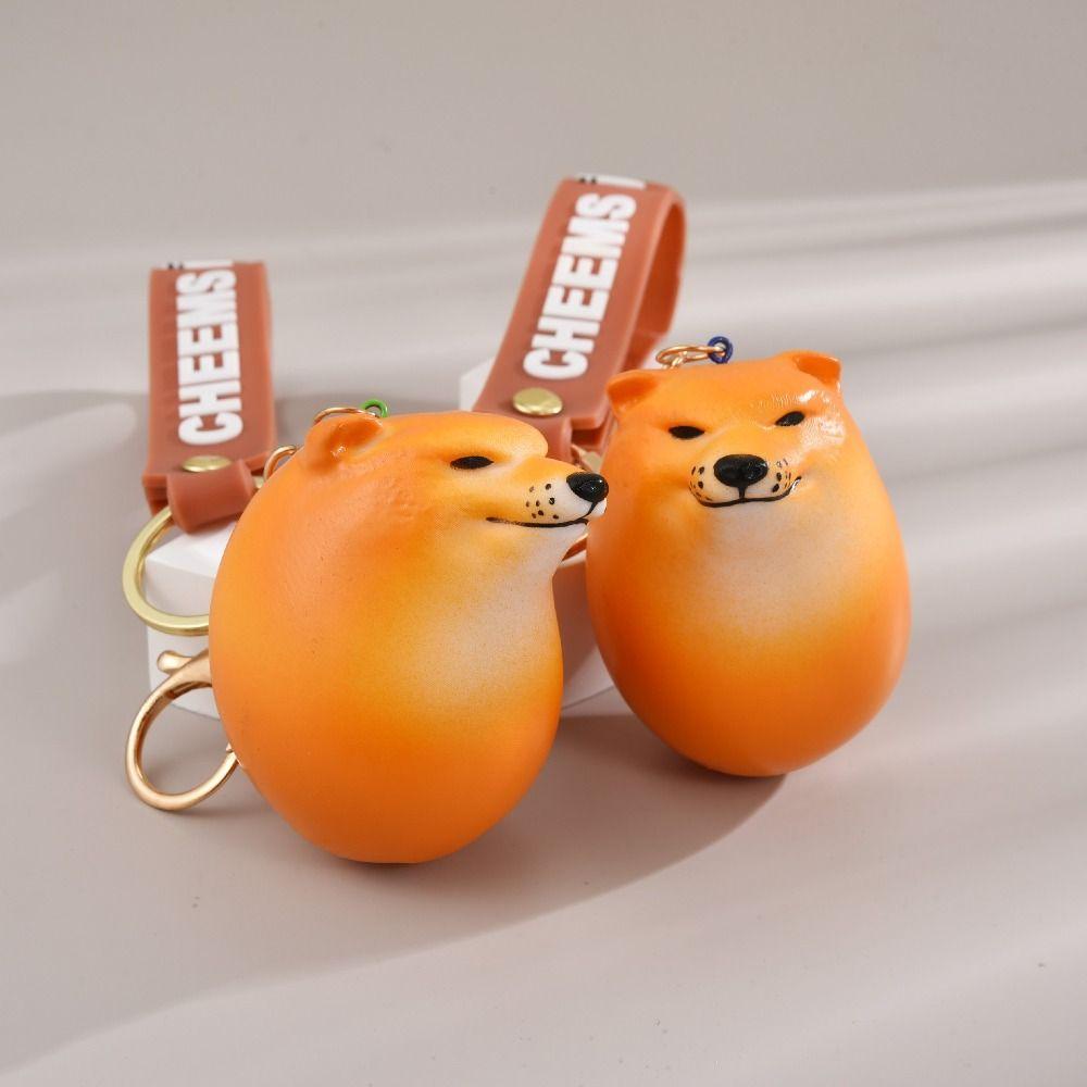 Móc Khóa Mô Hình Chú Chó shiba inu shiba Trứng lnu Vui Nhộn Sáng Tạo