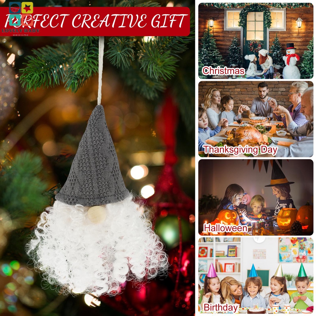 6 Phụ Kiện Trang Trí Cây Thông Giáng Sinh Bằng Vải Bông Mềm Mại Dễ Thương Xinh Xắnsbc4138