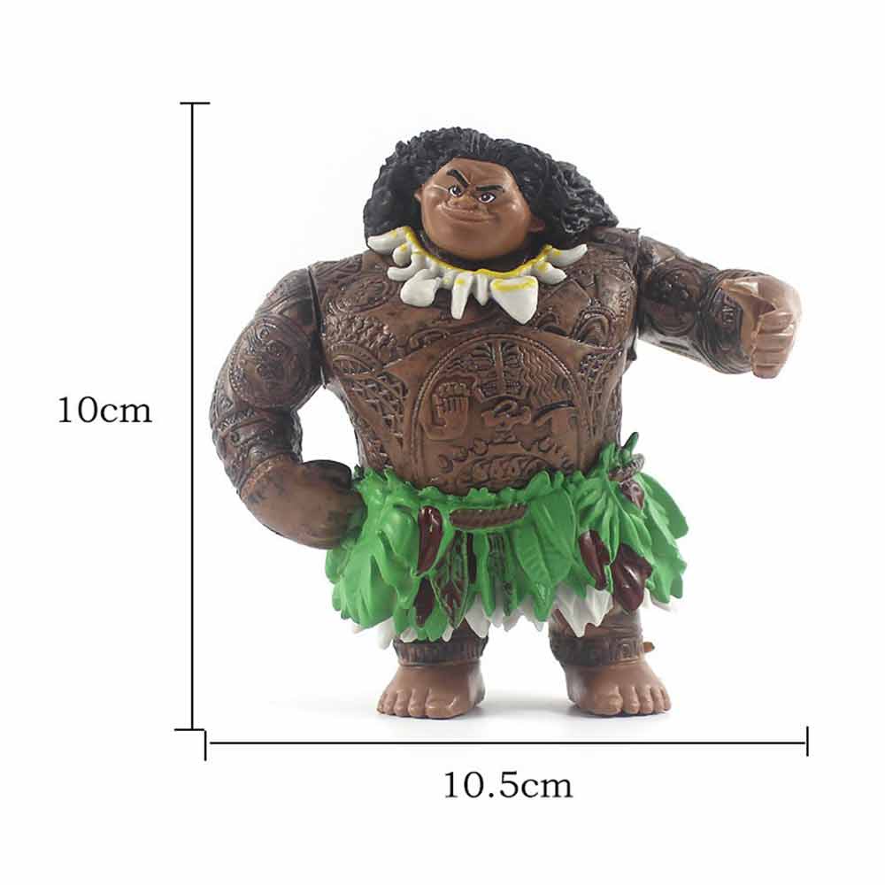 6pcs Ocean Odyssey figurines, Moana cake toppers, decorative toys, baking