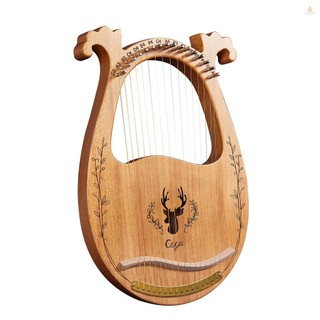 C key 16-dây đàn lyre harp resonance hộp nhạc cụ dây đàn guitar bằng gỗ với cờ lê điều chỉnh được