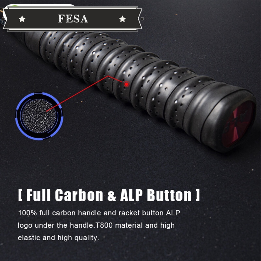 Alpsport set 2 Vợt Cầu Lông rr 4u 25lbs g5 100% Chính Hãng Bằng carbon