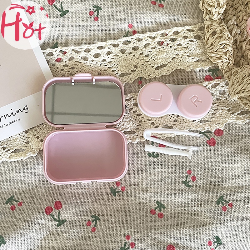 Jr Hộp Đựng Kính Áp Tròng In Chữ Đơn Giản Sáng Tạo