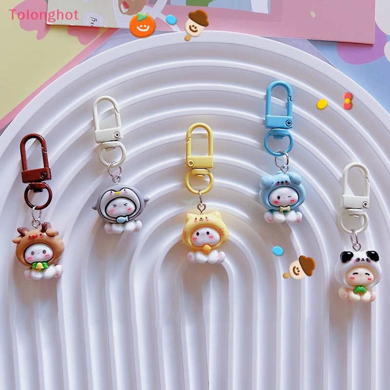 Tolonghot > Móc Khóa Hình Thỏ Con Hoạt Hình Bóng Đáng Yêu Trang Trí Ba Lô Quà Tặng Truy Cập