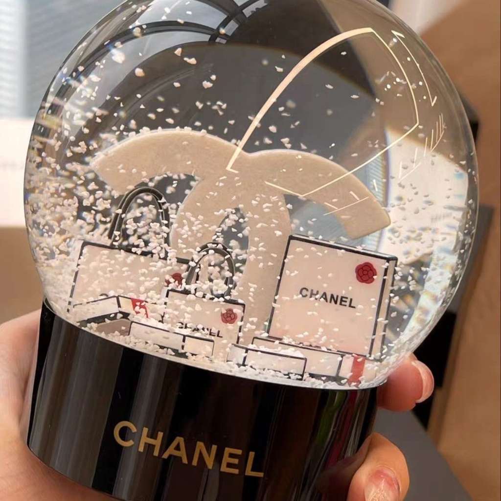 Fragrant Quả Cầu Pha Lê Sữa Bông Tuyết Pha Lê Hai Lớp chanel Phiên Bản Giới Hạn Làm Quà Giáng Sinh