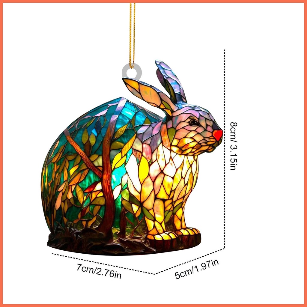 Gương Chiếu Hậu 2d Hình Động Vật Hoạt Hình Dễ Thương Trang Trí Xe Hơi