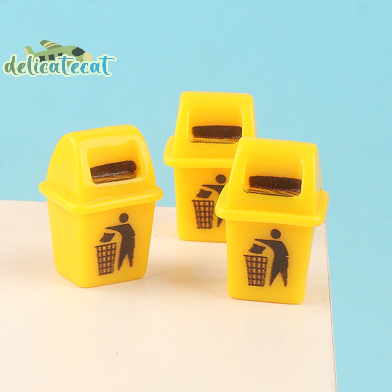 Set 3 Thùng Rác Mini Trang Trí Nhà Búp Bê