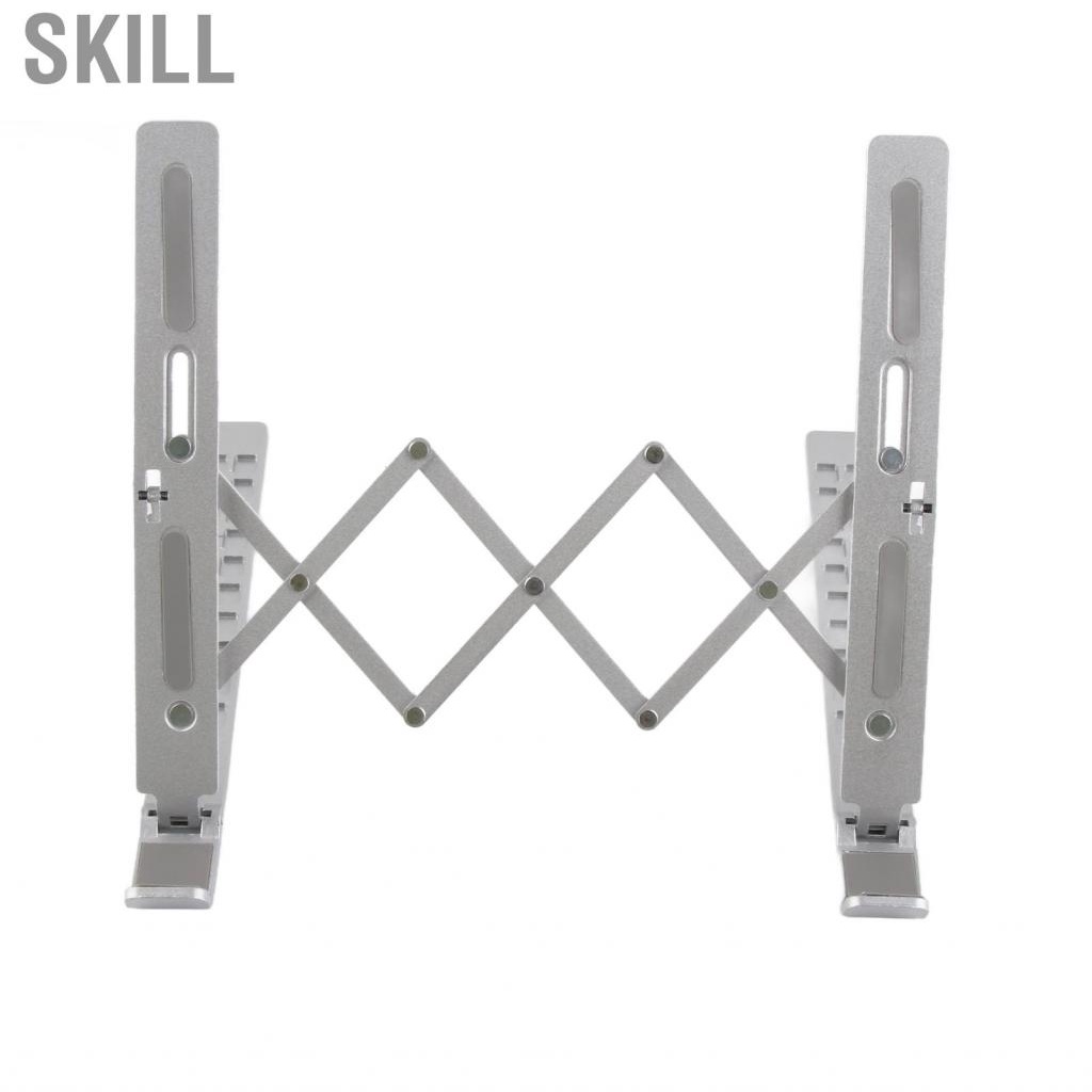 Skill Laptop Stand  Holder Folding Portable Aluminium Alloy Adjustable Anti Slip for 17.3in Devices