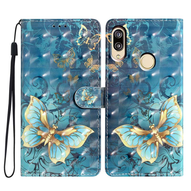 Pu Bao Da Điện Thoại Có Khe Để Thẻ Cho HONOR 9X 10X 10 9 Lite flip cover 9xlite 10xlite 9lite 10lite case