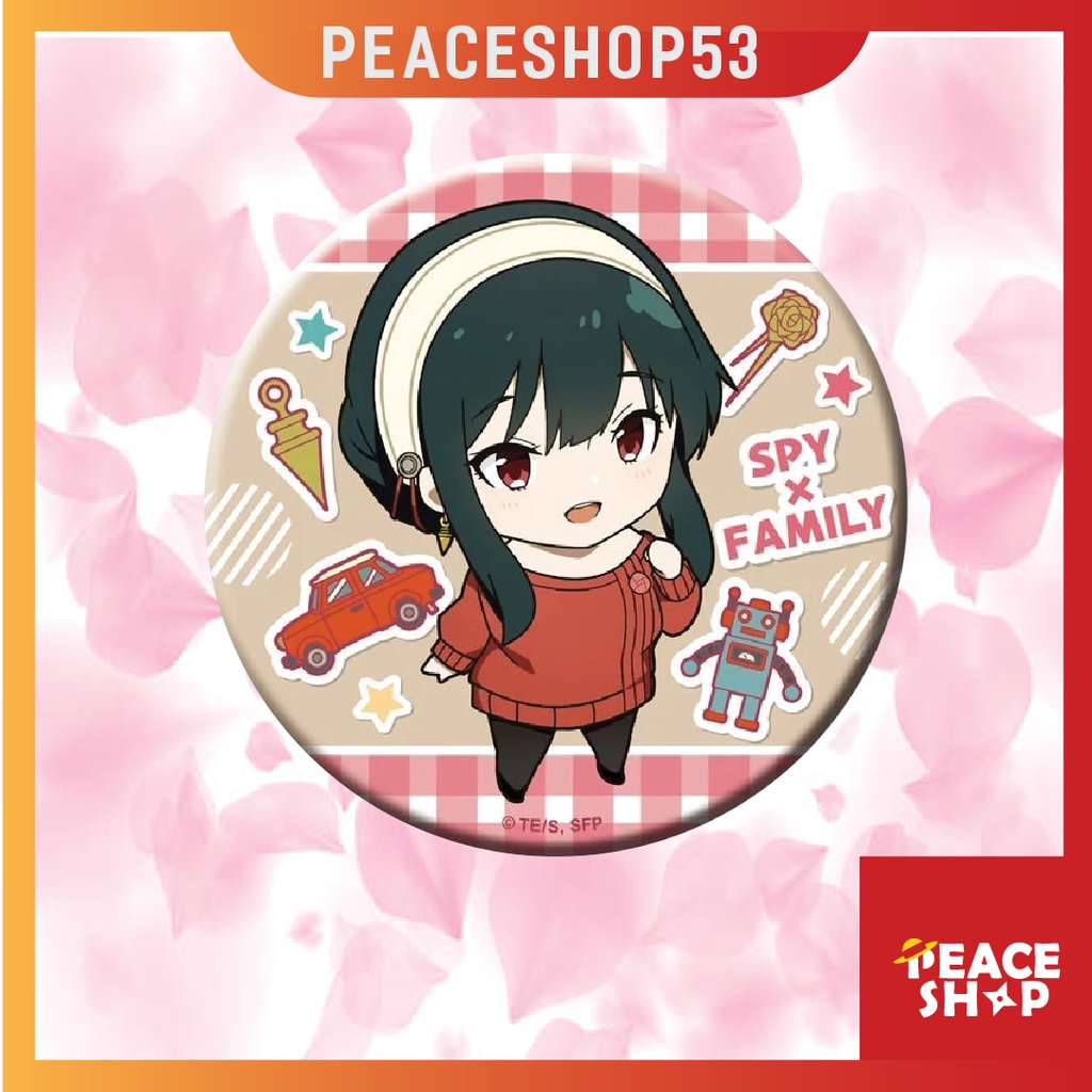 Huy hiệu Spy x Family Anya Lấp Lánh Huy Hiệu Anime Spy x Family Phụ Kiện Anime Manga Ver 4 HH40