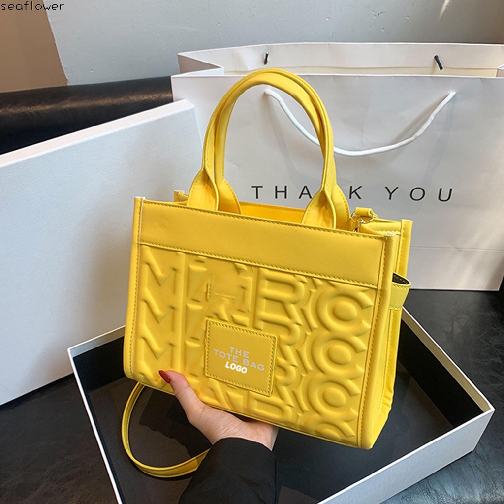 Túi tote Đeo Vai In Chữ Có Dây Điều Chỉnh Được Thời Trang Cho Nữ