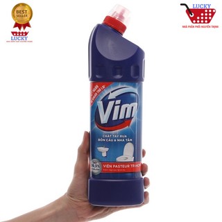 Nước tẩy bồn cầu & nhà tắm VIM 880ml diệt khuẩn 99,9% Xanh Biển