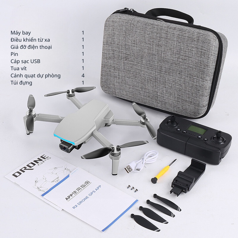 Flycam F1, máy bay điều khiển từ xa có gắn định vị GPS, hình ảnh 4k HD JOLA | BigBuy360 - bigbuy360.vn