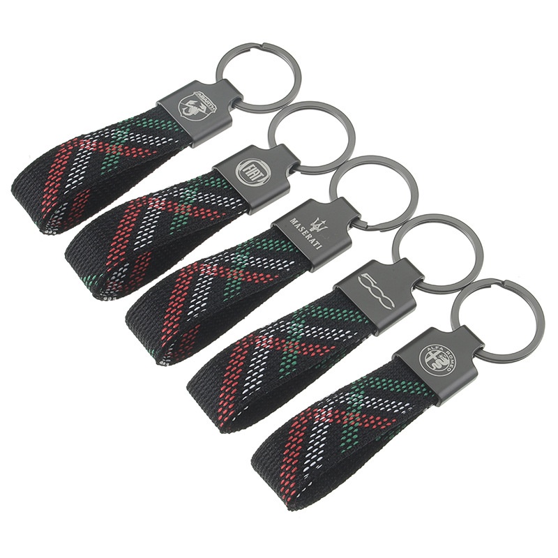 Móc Chìa Khóa Bằng Vải oxford Hình Bọ Cạp Cho fiat 500 abarth logo zerocento 1100