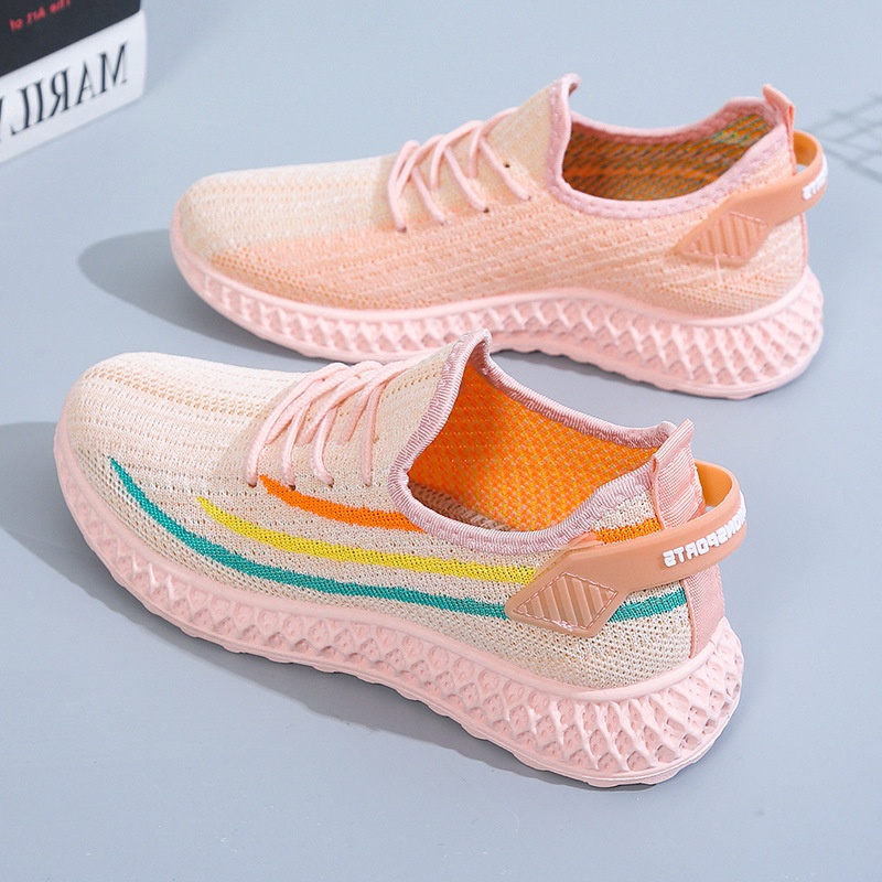 Qualitell Store Giày Thể Thao Đế Mềm Siêu Nhẹ Phối Lưới Thoáng Khí Thời Trang Xuân Hè 2023 Cho Nữ