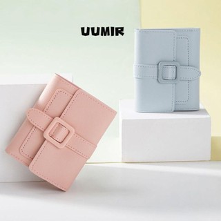 UUMIR Ví Cầm Tay mini Màu Trơn Nhiều Ngăn Đựng Thẻ Đa Năng Thời Trang Cho Nữ