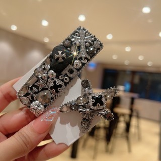 Kẹp Tóc Đính Đá Phong Cách baroque Hàn Quốc Sang Trọng