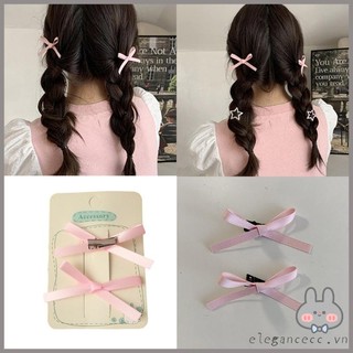 1 cặp kẹp tóc nơ ruy băng dễ thương
