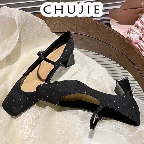 CHUJIE Giày Cao Gót Mũi Nhọn GIÀY SANDAL Thời Trang Mới 2024 Cho Nữ Lịch sự Sang trọng Thiết kế độc đáo Điệu đà FBL23B00XN 44Z231104