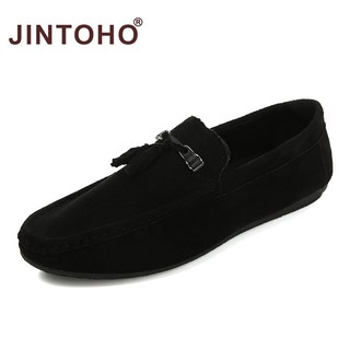 Jintoho Giày Lười Da Lộn Thời Trang Cho Nam